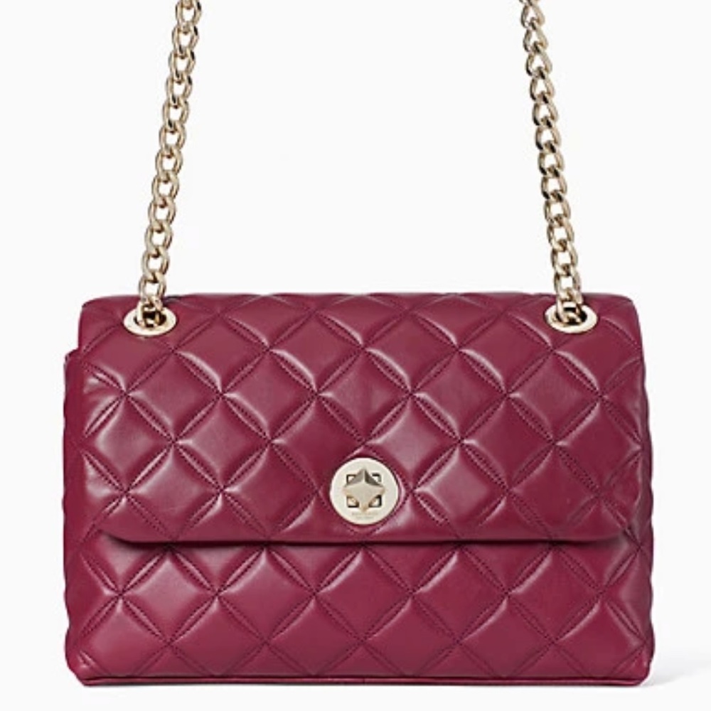 NWT KATE SPADE Natalia Medium Flap  Leather Shoulder Bag